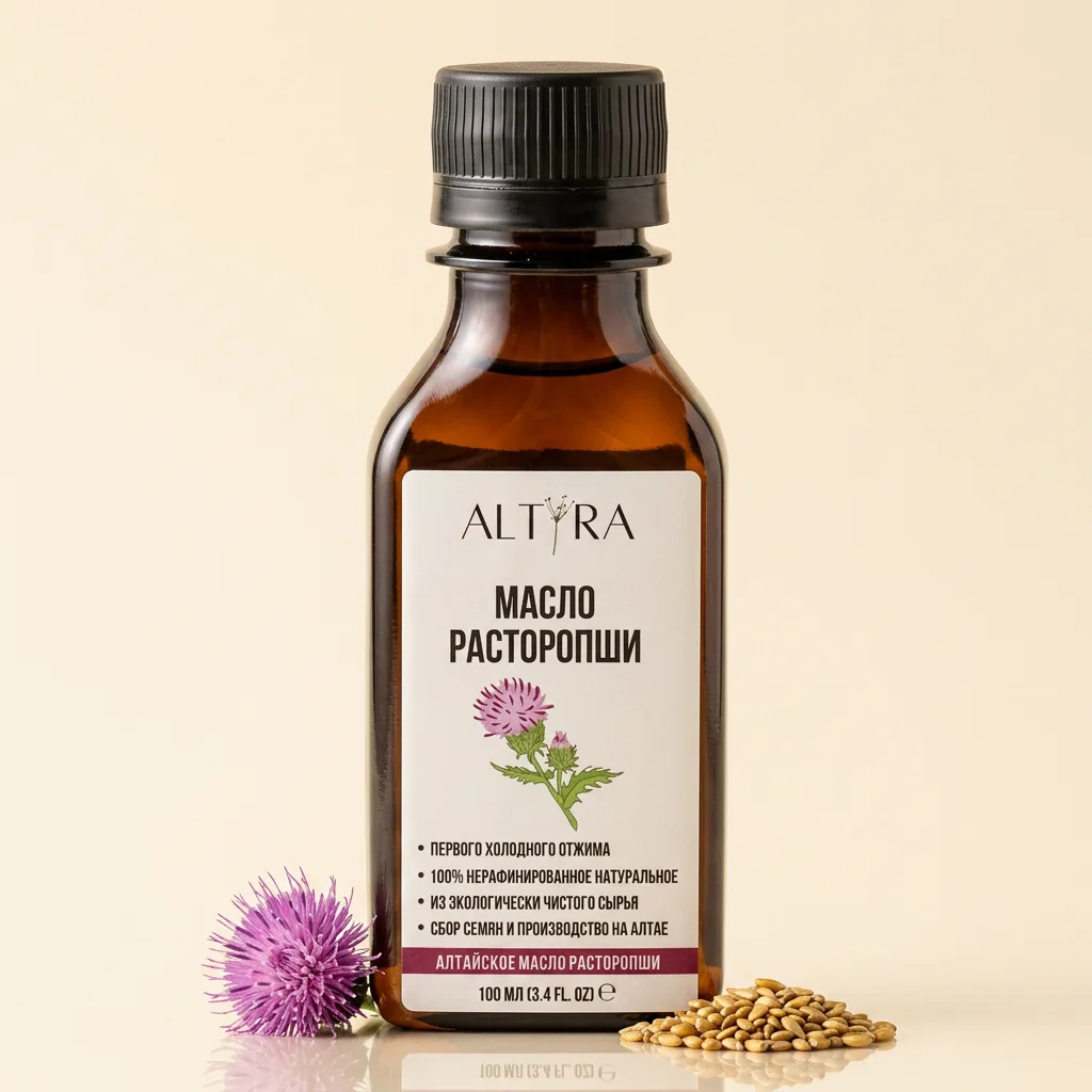 Бутылка масла расторопши ALTYRA, 100 мл